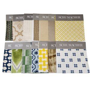 Schumacher Fabric Samples Lot of 14 Size 6 in x 6 in